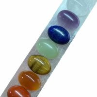 Selenita Reiki Yoga Con 7 Chakras Cuarzo Natural