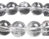 1 Pulsera De Cuarzo Hialino Blanco Piedra Natural Reiki Yoga