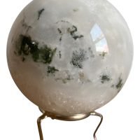 1 Esfera De Agata Musgosa 6.7 Cm Piedra Natural