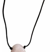Collar Minimalista Cuarzo Rosa Piedra Del Amor