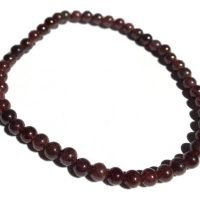 Pulsera Granate De Elástico Piedra Natural 4mm
