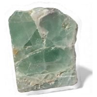 Laja De Fluorita Verde Piedra Natural Ornamental Amuleto