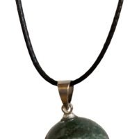 Hermoso Dije De Ágata Musgosa Piedra Natural Ujm