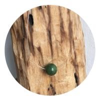 Choker Hilo Invisible Con Piedra Jade Canadiense