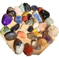 Kit De 12 Cuarzos Y Piedras Amuleto Protector Con Bolsita