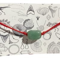 1 Pulsera De Hilo Rojo Con Cuarzo Verde Aventurina Salud