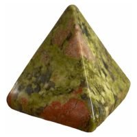 1 Pirámide De Piedra Unakita Natural Sanación Energetica