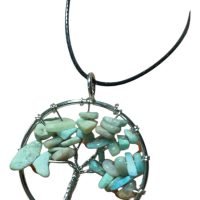 1 Mini Dije De Arbol De La Vida De Amazonita