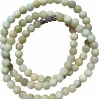 1 Collar Largo Jadeita Con Certificado De Autenticidad Reiki