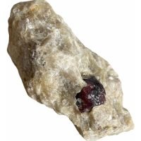 Mineral Granate En Matriz Natural Reiki Yoga Colección