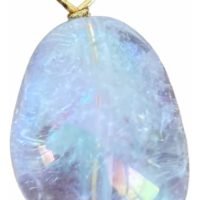 1 Dije Cuarzo Aura Piedra Natural Cristal Espiritual