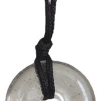 Dije Cuarzo Hialino Dona 1.5 Cm Natural Chakras Reiki Yoga