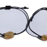 Par De Pulseras Citrino Prosperidad Pareja Amor Amistad