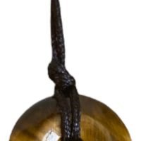 Dije Ojo De Tigre Dona 1.5 Cm Natural Chakras Reiki Yoga