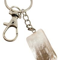 1 Llavero Punta De Cuarzo Amuleto Protector Ujm