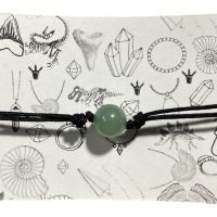 1 Pulsera De Hilo Con Cuarzo Verde Aventurina Salud