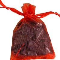 Bolsita Organza Con Aventurina Azul Remate Piezas Quebradas