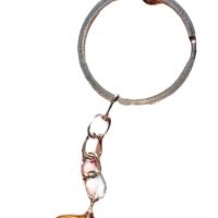 1 Llavero Ojo De Tigre Piedra Natural Amuleto Ujm