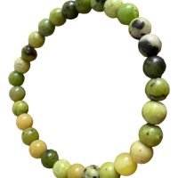 1 Pulsera De Jade Canadiense 6 Mm Amuleto Protector Chakra