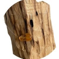 1 Choker Hilo Invisible Y Piedra Cuarzo Citrino