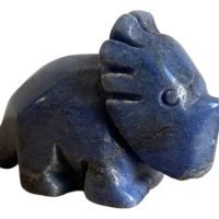 1 Dinosaurio Triceratops Sodalita Piedra Natural Cuarzo