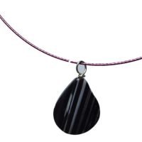 Dije De Ágata Negra Piedra Natural