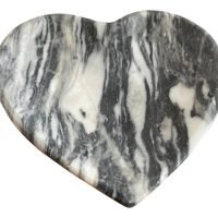 Onix Marmol Forma Corazon Natural Reiki Plato