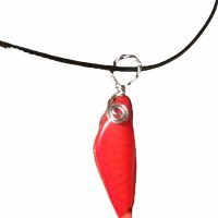 Dije De Coral Rojo Auténtico Unisex