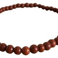 1 Pulsera Jaspe Rojo Natural 4mm Amuleto Contra Envidias Ujm