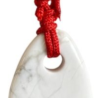 Dije De Howlita Blanca 100 % Piedra Natural Ujm