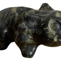 1 Jaspe Verde Tallado En Forma De Ajolote Piedra Natural