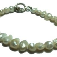Pulsera Perlas Cultivadas Naturales De Broche Para Mujer