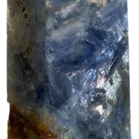 1 Punta De Cianita Kianita Azul Piedra Natural Granate