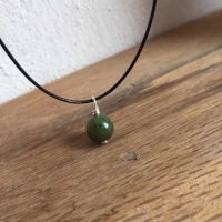 Dije Jade Canadiense 10 Mm Piedra Natural Verde Nefrita