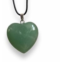 1 Dije Corazón De Cuarzo Verde Aventurina Piedra Natural