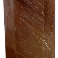 1 Obelisco De Cuarzo Rutilado Dorado Y Rojo