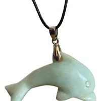 Dije De Amazonita Delfin Piedra Natural Fomenta Equilibrio