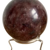 1 Esfera De Cuarzo Fresa Strawberry 6 Cm Piedra Natural