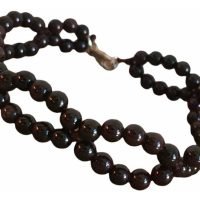 Elegante Pulsera De Piedra Natural Granate Con Broche