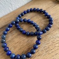 1 Pulsera De Lapislázuli 6mm Piedra Natural Amuleto