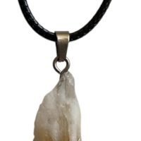 Dije De Cuarzo Citrino Piedra Natural Amuleto Ujm