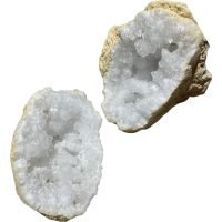1 Geoda De Cuarzo Mineral De Colección Amuleto Protector