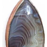 Dije De Ágata Botswana Con Plata 925