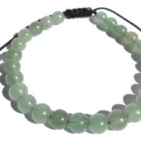 Pulsera De Aventurina/cuarzo Verde 100% Piedra Natural Ujm