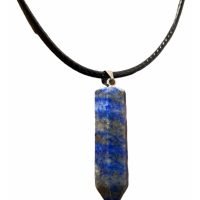 1 Dije Lapislázuli Punta Piedra Natural Chakra Reiki Yoga