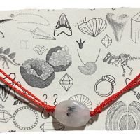 1 Pulsera De Hilo Rojo Con Cuarzo Turmalinado Chakras