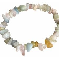 1 Pulsera Morganita Piedra Natural Amuleto Protector Ujm
