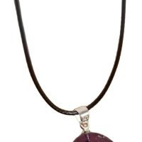 Dije De Cuarzo Amatista Piedra Natural Amuleto Ujm