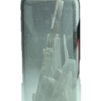 1 Botellita Con Selenita Yeso Amuleto Mineral Natural