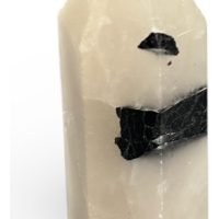 1 Punta Obelisco Cuarzo Turmalinado Reiki Piedra Natural